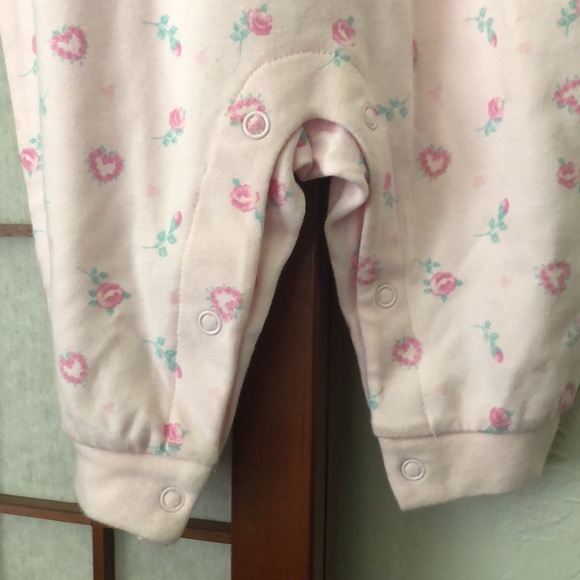 Pink Heart Valentines Deadstock Onesie - Picture 7 of 10